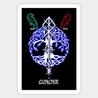 Gungnir spear of the god Odin Magnet